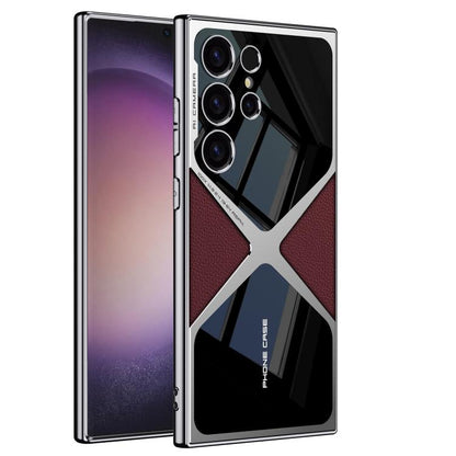 GKK Leather Electroplating Supersonic Speed Shockproof Phone Case