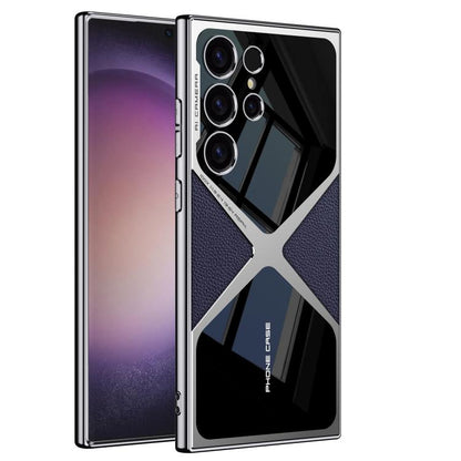 GKK Leather Electroplating Supersonic Speed Shockproof Phone Case