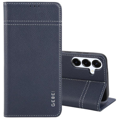 GEBEI Top-grain Horizontal Flip Leather Phone Case