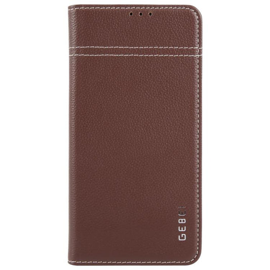 GEBEI Top-grain Horizontal Flip Leather Phone Case