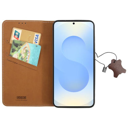 GEBEI Top-grain Horizontal Flip Leather Phone Case
