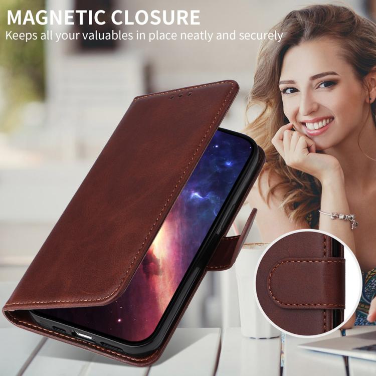 Classic Calf Texture Flip Leather Phone Case