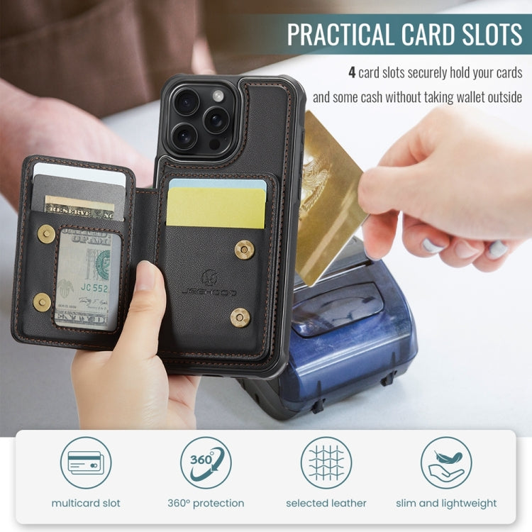 JEEHOOD J05 Business Magnetic Style RFID Leather Phone Case