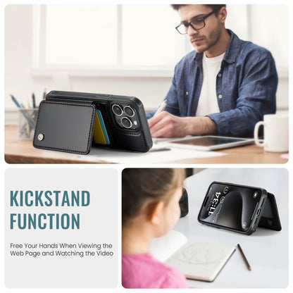 JEEHOOD J05 Business Magnetic Style RFID Leather Phone Case