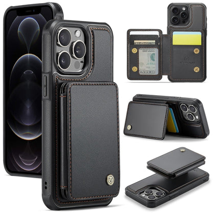 JEEHOOD J05 Business Magnetic Style RFID Leather Phone Case
