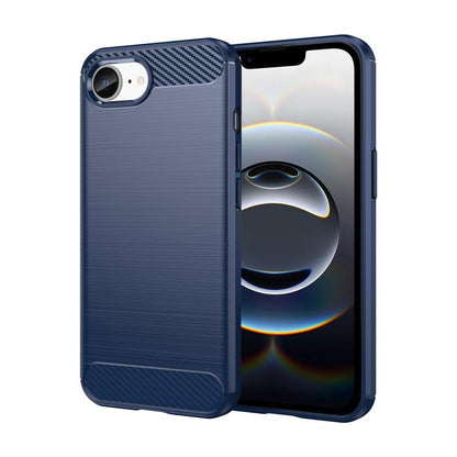 Brushed Texture Carbon Fiber TPU Phone Case