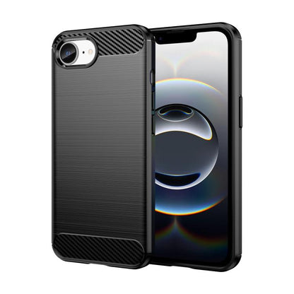 Brushed Texture Carbon Fiber TPU Phone Case
