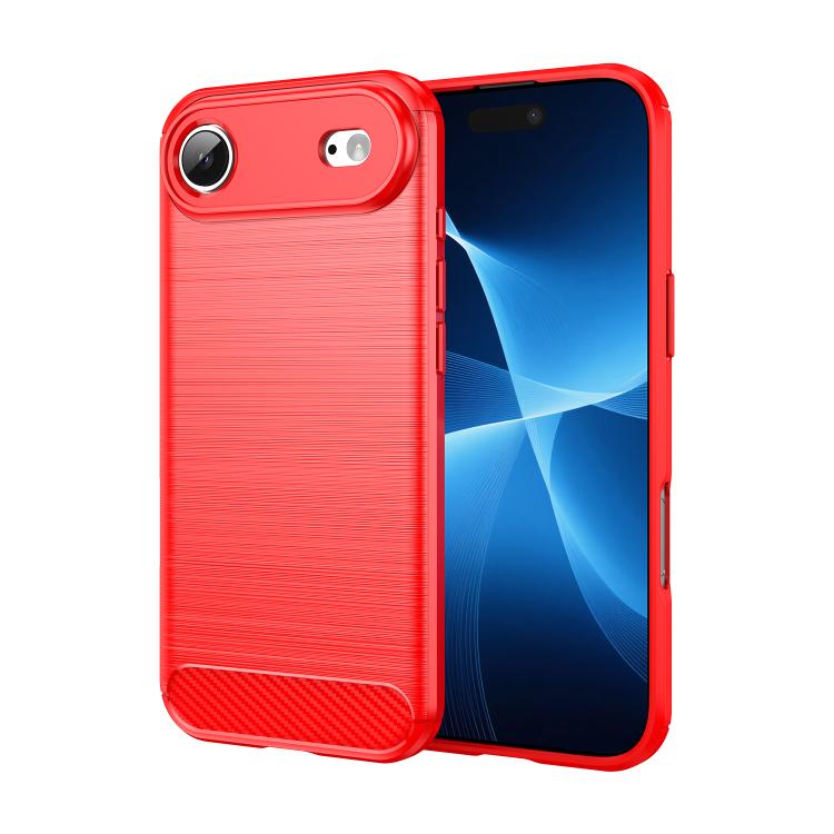 Brushed Texture Carbon Fiber TPU Phone Case