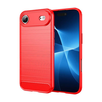 Brushed Texture Carbon Fiber TPU Phone Case