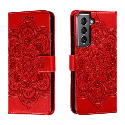 Sun Mandala Embossing Pattern Phone Leather Case