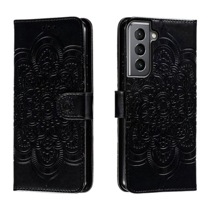 Sun Mandala Embossing Pattern Phone Leather Case
