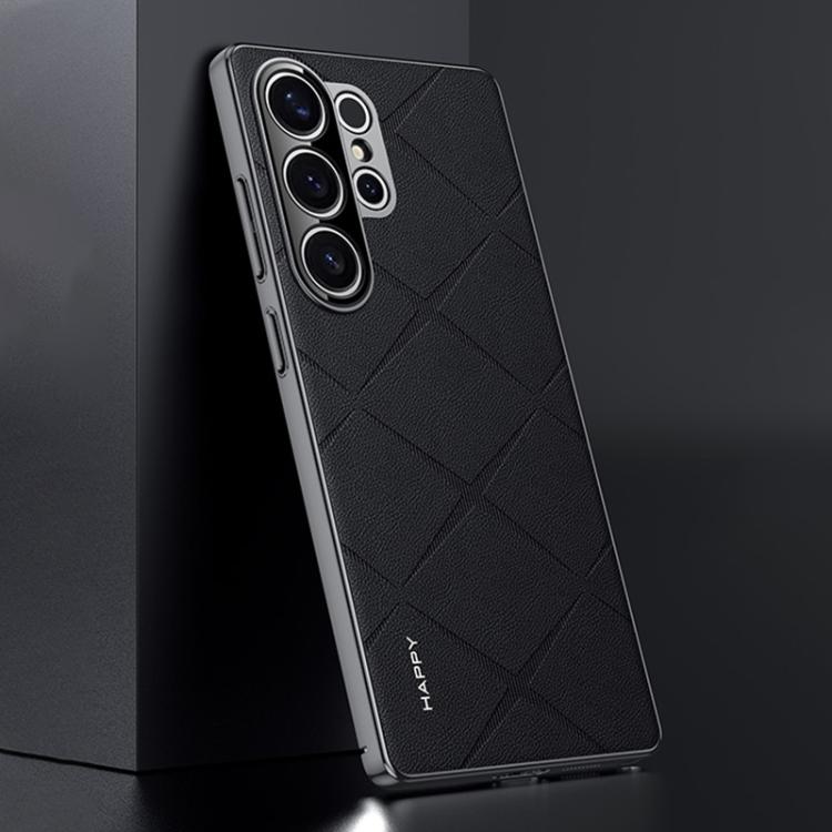 Plain Leather PC Phone Case