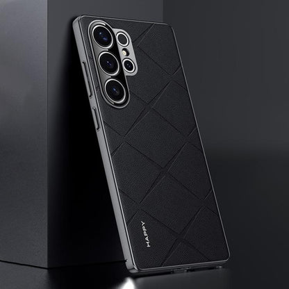 Plain Leather PC Phone Case