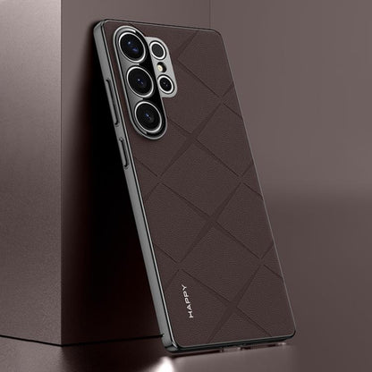 Plain Leather PC Phone Case