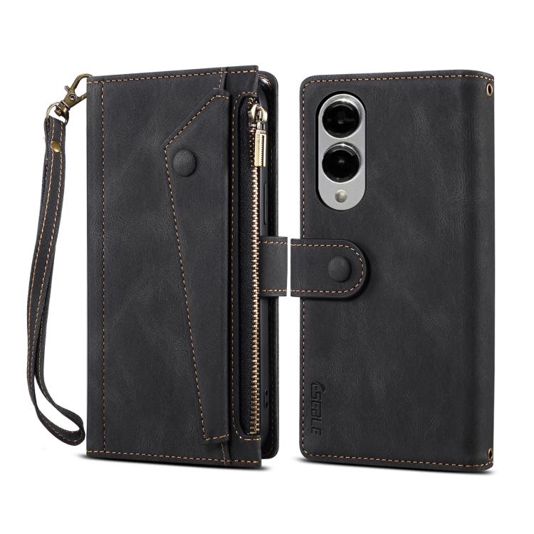 ESEBLE Retro Frosted RFID Flip Leather Phone Case