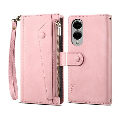 ESEBLE Retro Frosted RFID Flip Leather Phone Case
