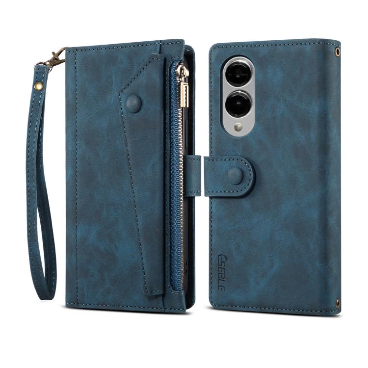 ESEBLE Retro Frosted RFID Flip Leather Phone Case