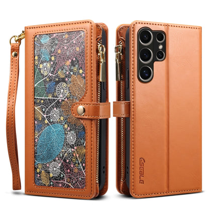 ESEBLE Star Series Lanyard Zipper Wallet RFID Leather Case