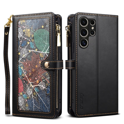 ESEBLE Star Series Lanyard Zipper Wallet RFID Leather Case