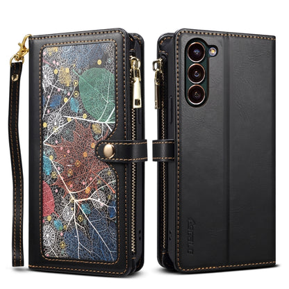 ESEBLE Star Series Lanyard Zipper Wallet RFID Leather Case