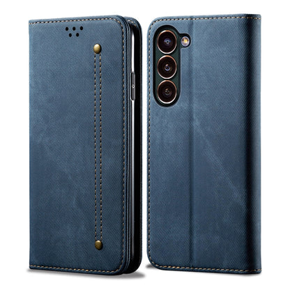 Denim Texture Casual Style Horizontal Flip Leather Case