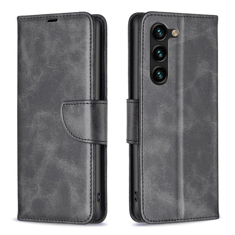 Lambskin Texture Pure Color Flip Leather Phone Case