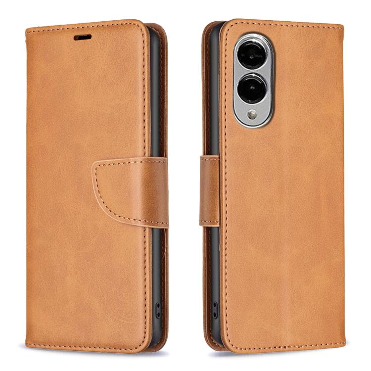 Lambskin Texture Pure Color Flip Leather Phone Case