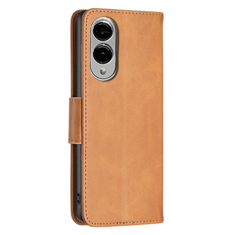 Lambskin Texture Pure Color Flip Leather Phone Case