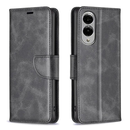 Lambskin Texture Pure Color Flip Leather Phone Case