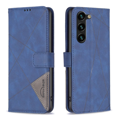 Magnetic Buckle Rhombus Texture Leather Phone Case