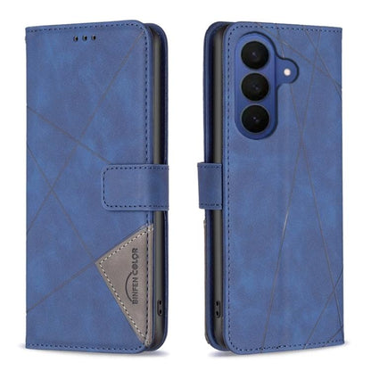 Magnetic Buckle Rhombus Texture Leather Phone Case