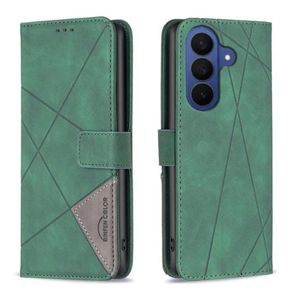 Magnetic Buckle Rhombus Texture Leather Phone Case
