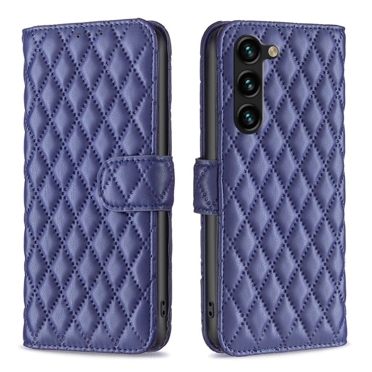 Diamond Lattice Wallet Flip Leather Phone Case