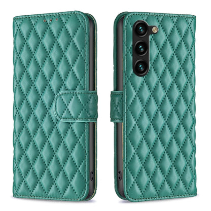Diamond Lattice Wallet Flip Leather Phone Case