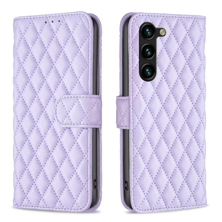 Diamond Lattice Wallet Flip Leather Phone Case