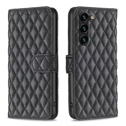 Diamond Lattice Wallet Flip Leather Phone Case
