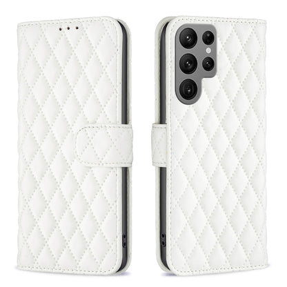 Diamond Lattice Wallet Flip Leather Phone Case
