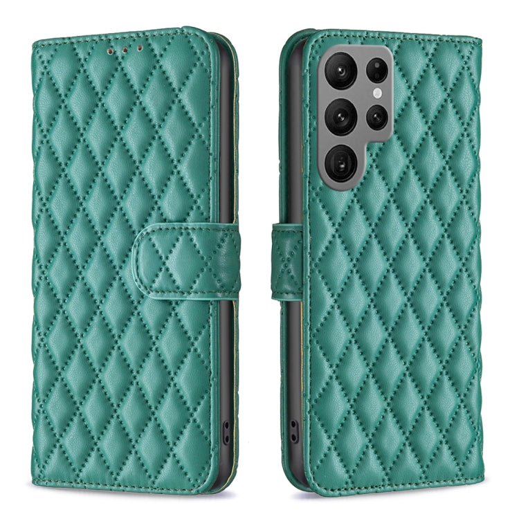 Diamond Lattice Wallet Flip Leather Phone Case