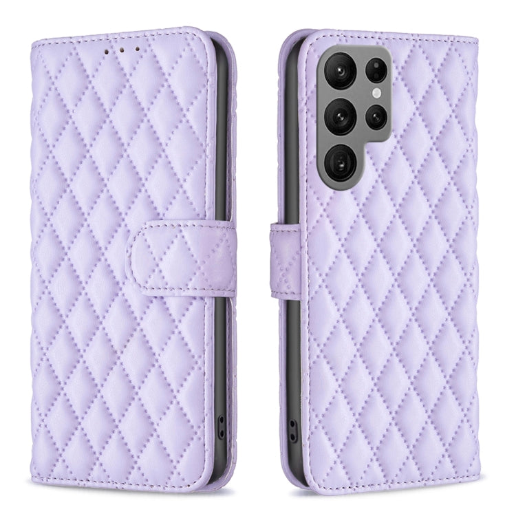 Diamond Lattice Wallet Flip Leather Phone Case