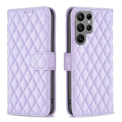 Diamond Lattice Wallet Flip Leather Phone Case