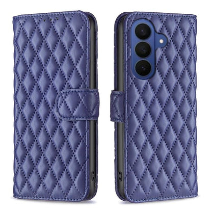 Diamond Lattice Wallet Flip Leather Phone Case
