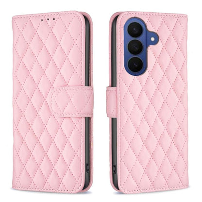 Diamond Lattice Wallet Flip Leather Phone Case