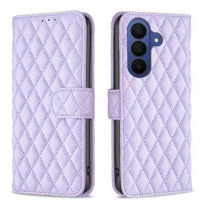 Diamond Lattice Wallet Flip Leather Phone Case