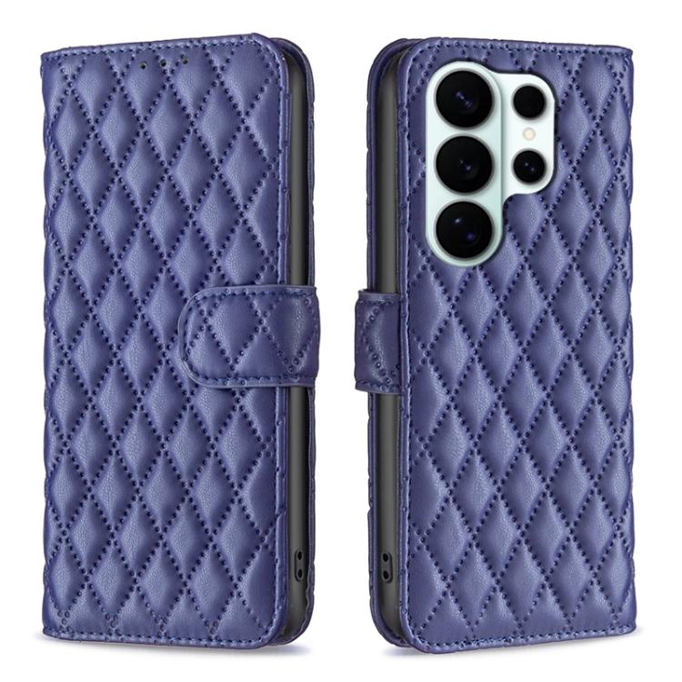 Diamond Lattice Wallet Flip Leather Phone Case