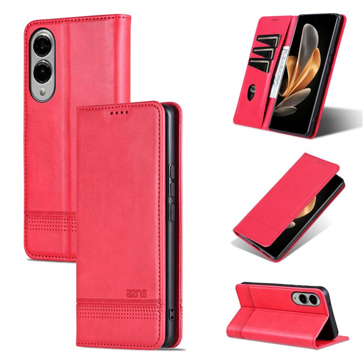 AZNS Magnetic Calf Texture Flip Leather Phone Case