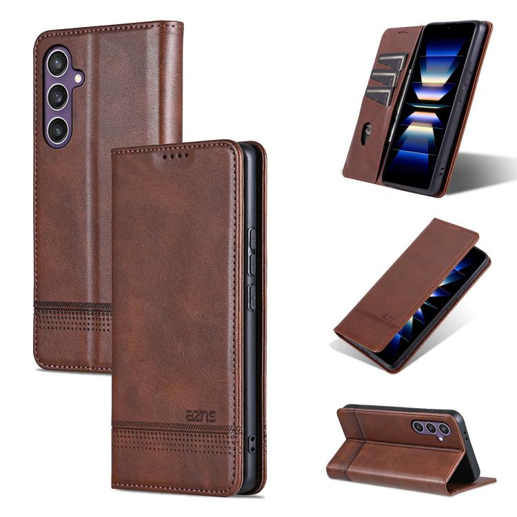 AZNS Magnetic Calf Texture Flip Leather Phone Case