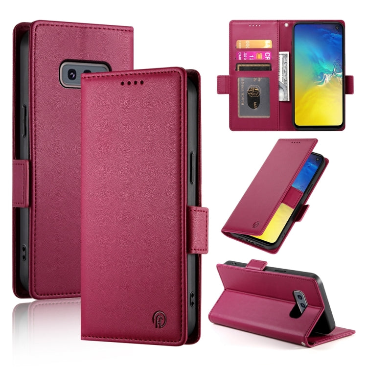 Side Buckle Magnetic Frosted Leather Phone Case