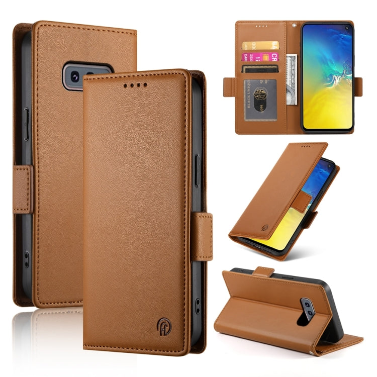 Side Buckle Magnetic Frosted Leather Phone Case