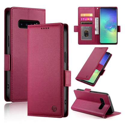 Side Buckle Magnetic Frosted Leather Phone Case