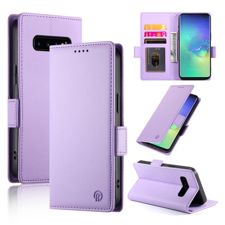 Side Buckle Magnetic Frosted Leather Phone Case